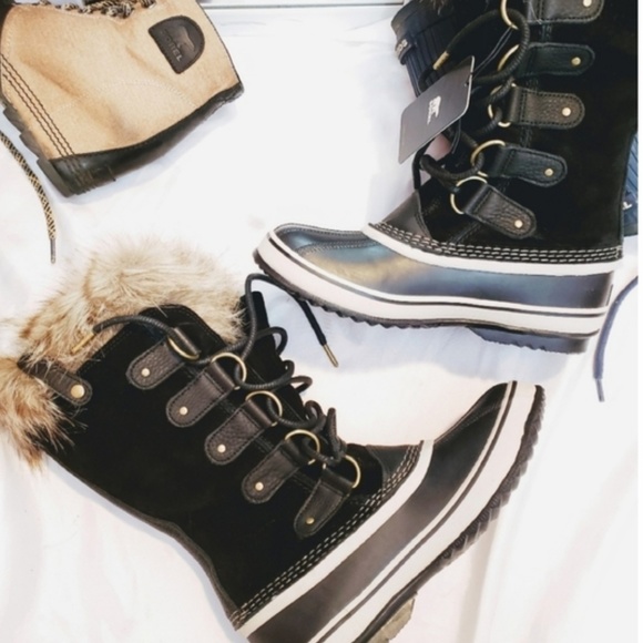 Sorel Shoes - Sorel JOA Weatherproof Boot (Black)